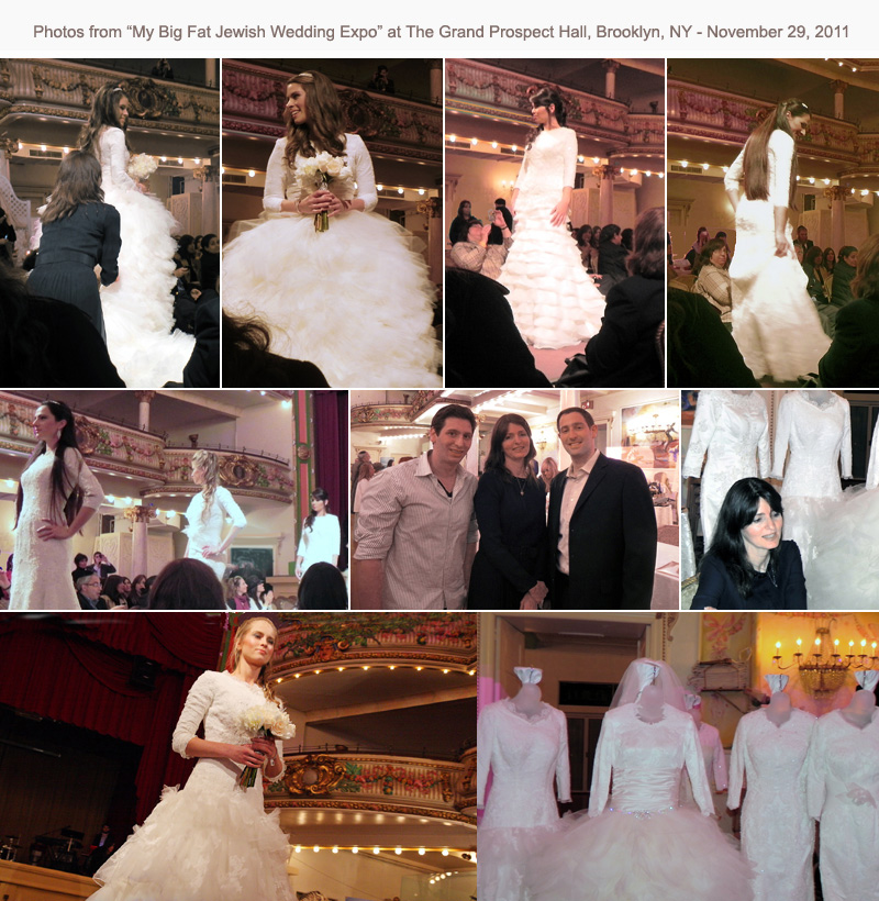 Runway Show at My Big Fat Jewish Expo at Grand Prospect Hall - First Jewish Bridal Expo - November 2011